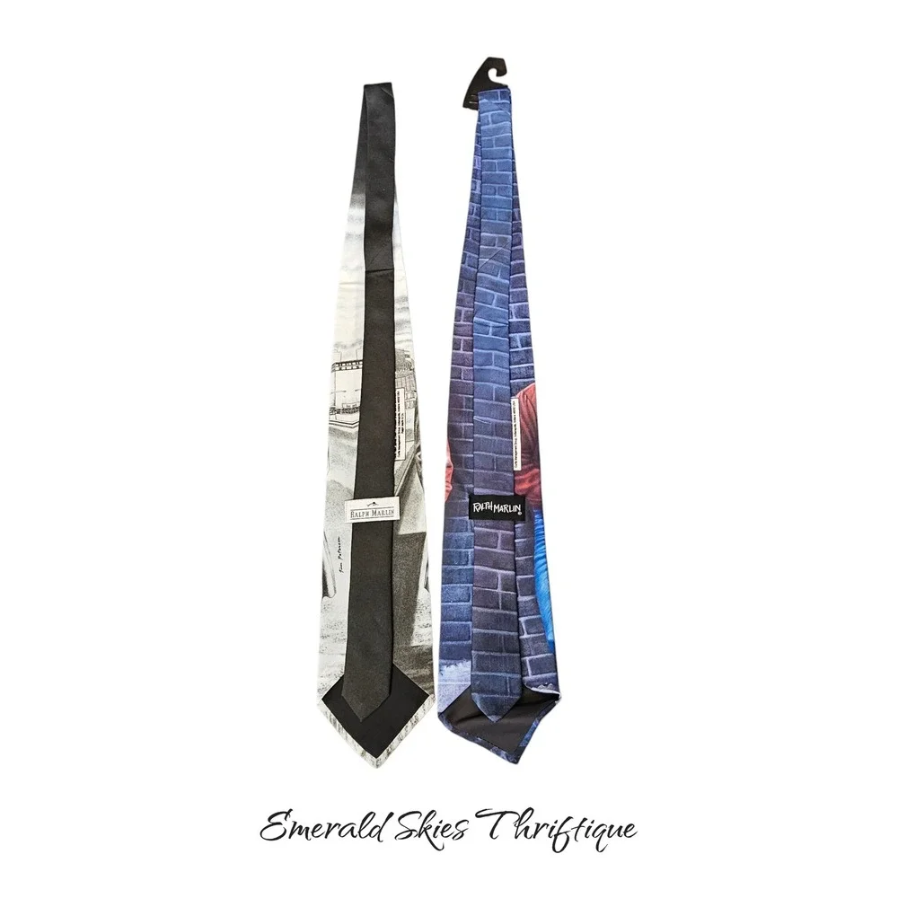 Ralph Marlin James Dean ties, set up two. Free shipping